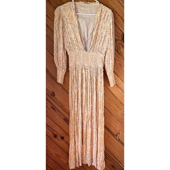 WEWOREWHAT Addison Floral Puff
Sleeve Maxi Dress Size S - Picture 4 of 7